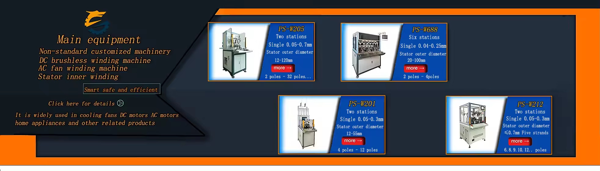 calidad Máquina de bobina del estator del motor fábrica